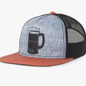 Prana Journeyman Snapback Mesh Trucker Hat Cap BEER BELLY - NEW